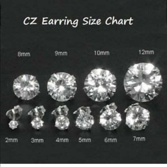 💎 2 CT. Cubic Zirconia Earrings in 14k Solid Gold - Picture 2 of 4